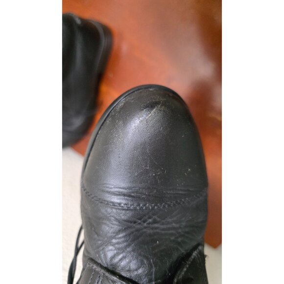 Ariat Women's Black Leather Lace-Up Boots Medium-Height Round Toe Size 7.5B - Picture 14 of 15